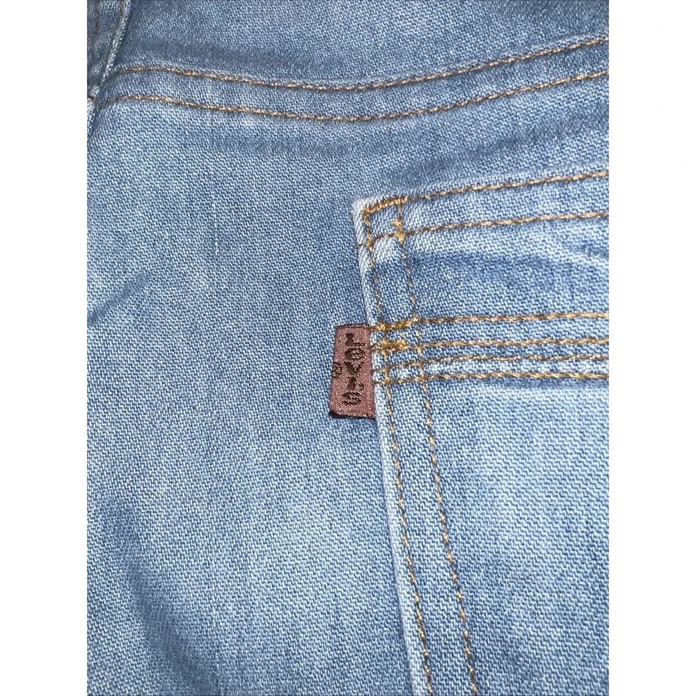 Vintage 80s Mens LEVIS Light Blue Jeans 38x30 Brown Tab Original Riveted ✅ (273)